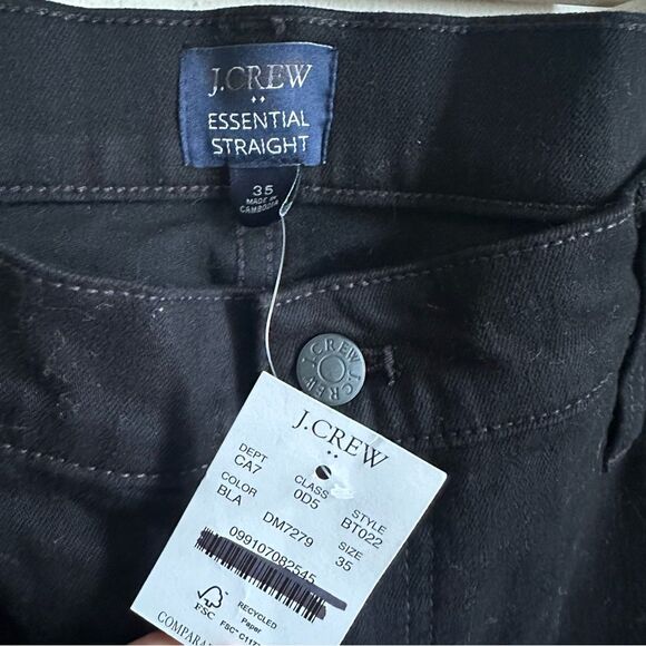 NWT j crew bt022 Essential straight jean in all-day stretch plus size 35 - Picture 5 of 8